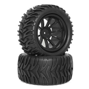 Pneus rc 1/10 Pneus et roues de camion Pneus t&eacute;l&eacute;command&eacute;s Vert - Neuf