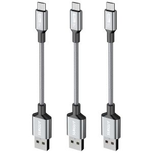 Câble Micro Usb, [Lot De 3 0,15m] Câble Usb À Câble Usb Haute Vitesse Câble De Android Charge Rapide Pour Android Galaxy S7/S6, Edge J7/J5/J3, Wiko, Lg, Ps4 - Neuf