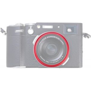 KAL-Anneau De D&eacute;coration En Alliage D'Aluminium Pour Appareil Photo Fuji X100, Compatible Avec X100V, X100Vi, X100F, X100T, X100S, X100 (Rouge) - Neuf