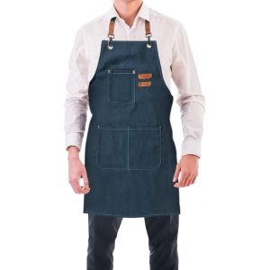 Tablier Cuisine Homme Tabliers En Toile Avec 3 Poches Imperm&eacute;able Et R&eacute;glable Apron Pour Barbecue, Restaurant,Jardin, Charpentier&iquest;76 * 68cm - Neuf