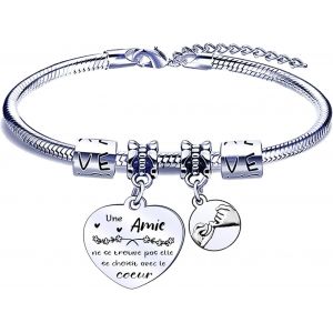 Eryi-Cadeau Noel Amie Bracelets Pour Amitié Cadeau Meilleure Amie Cadeau Amie Anniversaire Bracelet Amie Bracelet Pour Amie Meilleure Amie Cadeau Cadeau Femme Amie Bracelet Femme - Neuf