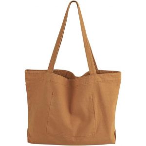 Senior-Femme Homme Sac Fourre-Tout En Toile Style Décontracté Sac Porté Épaule Grande Capacité Avec Poche Intérieur Sac Cabas Grand Pour Université École Shopping Travail Voyage Sacoche En Toile[L3597] - Neuf