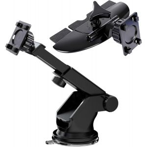 Support &Eacute;cran Carplay (2Pcs), Support CD et Ventouse pour Voiture, pour &Eacute;cran Carplay Android Auto avec Adaptateur Universel 17mm pour Pare-Brise et Tableau de Bord - Neuf