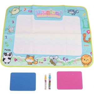 Tapis de peinture a l'eau educatif reutilisable pour enfants, 80 x 60 cm, tapis de dessin, jouet (animal) - Neuf