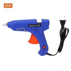 Pistolet a colle thermofusible electrique bleu 60 W, outil de reparation pour loisirs creatifs avec interrupteur 100-240 V, prise americaine - Neuf