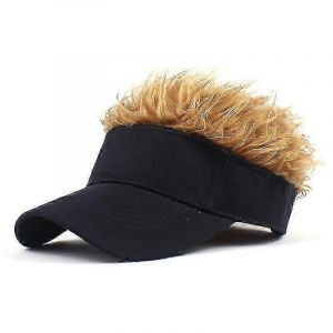 Casquette De Baseball De Golf Avec Faux Cheveux Casquette Pare-Soleil Fun Toupee Chapeaux Hommes Spiked - Neuf