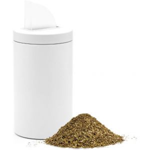 LETNERNY-Récipient Yerba Mate (Yerbero) Avec Bec Verseur - Récipients En Acier Inoxydable 304 Longue Durée Avec Couvercles Verseurs Pour Un Remplis Facile De La Tasse Mate, Blanc - Neuf