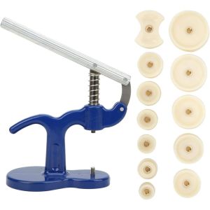 Kal-Trousse À Outils De Montre, Ensemble De Presse De Montre Manuelle, Miroir En Verre De Pressage Durable En Alliage Pour Couverture Arrière De La Montre À Usage Professionnel - Neuf