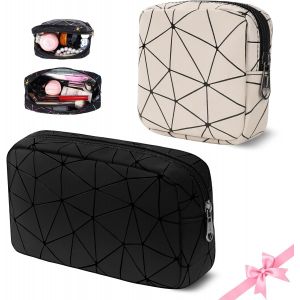 MAA-2 Pièces Trousse de Toilette Homme Femme Pochette Voyage Mini Petite Capacité Rangement Trousse Maquillage Sac Trousse de Toilette Voyage Accessoires Makeup Bag Travel avec Compartiments - Neuf