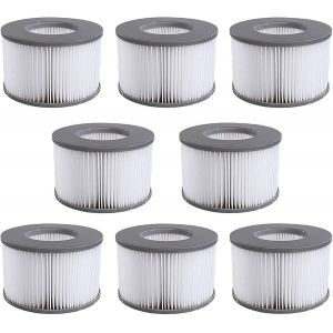 Filtre Spa Lite pour mspa,Filtre pour mspa Lite, pour MSPA Whirlpoal Filter Cartouches filtrantes pour sous Bateaux et Spa Chauds Modèle à partir de 2020 (4 pièces.) - Neuf