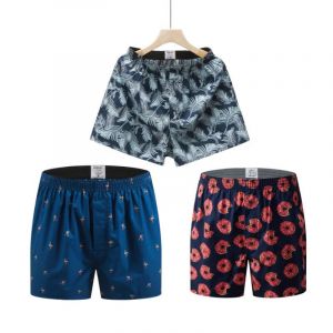 3 Pièces Nouveaux Sous-Vêtements Pour Hommes Boxer Shorts Caleçons 100% Coton Lâche Hommes Pantalon Respirant Mâle Flèche Culottes Boxershorts Hommes Shorts.Europa L(75-85kg).Yh17yh18yh19 - Neuf