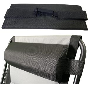 Oreiller Chaise Longue Zero Gravity Chaise Patio Pelouse Fauteuil Recliner, Grand Coussin Chaise Zero Gravity Bande Elastique Reglable, Oreiller de Tete Doux Interieur Exterieur - Neuf