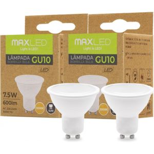 Kalanka-Ampoule Led Gu10 3000k Blanc Chaud 600 Lumens 7,5w Remplace Les Ampoules Halog&iquest;&iquest;Nes 55w Spot Led-Gu10, Angle De Rayonnement 100&iexcl;&Atilde; Ampoule Non Dimmable 230v 2 Pi&iquest;&iquest;Ces - Neuf