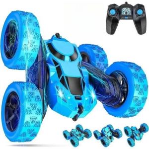 Voiture télécommandée - 4WD RC - Rotation à 360° - Marque - Modèle - LED rechargeables - Neuf