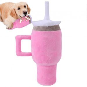 Qui Couine En Peluche Jouet Pour Chien, Mignon En Peluche De Dentition Jouet À La Coupe Et À Manipuler, Souple Rose Grinçant Jouet Pour Animaux De Compagnie, Un Matériau Durable - Neuf