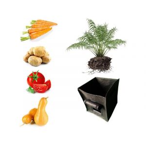 Sacs de culture carr&eacute;s pour pommes de terre de 15 gallons - Pochettes de plantation de l&eacute;gumes non tiss&eacute;es (paquet de 2) - Neuf