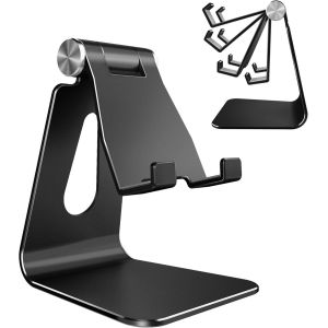 Réglable De Titulaire Téléphone, Multi-Angle De Titulaire Téléphone Pour Iphone 13 Pro Max 12 11 Xs Max X 8 7 6 Plus Samsung S9 S10 Smartphones, Noir - Neuf