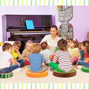 Lot De 4 Coussins Ronds En Forme De Fruits, 40 Cm, Coussins D&eacute;coratifs En 3d, Past&egrave;que, Kiwi, Citron, Orange, Pour Chaise, Si&egrave;ge, Pour Enfants, Canap&eacute;, Salle De Classe - Neuf