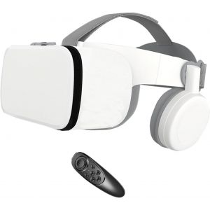 MEVRONISSHOP-Casque VR - Lunettes de r&eacute;alit&eacute; virtuelle 3D avec casque Bluetooth, casque de r&eacute;alit&eacute; virtuelle, casque VR pour enfants, compatible avec iOS/Android pour films et jeux - Neuf