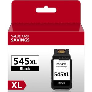 545 pg 545 XL Remanufactured Ink Cartridges for Canon 545 XL Black, Cartridge 545 for Canon Pixel TS3150, TS3350, TS4550, MX495, MG2555s, MG2450 Printer (1-Pack) - Neuf