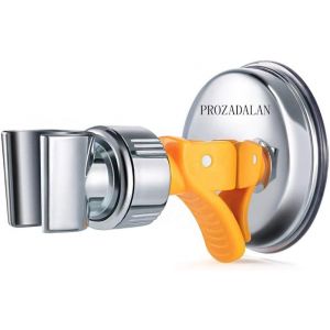 KAL-Support De Douche À Main Remplaçable, Support De Douche À Ventouse À Rotation 360 °, Support De Douche À Ventouse À Grand Adsorbabilité (Yellow 1Pcs) - Neuf