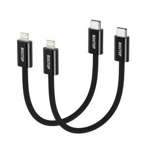 lbgwp60-Câble Usb C Vers Lightning 0,5M 2 Pack [Certifié Apple Mfi] Câble De Charge Rapide Pour Iphone 14 Pro/14/13 Pro/13/12 Pro/12/Se 2020/11/Xr/Xs/X/8/8Plus/Ipad Series - Neuf