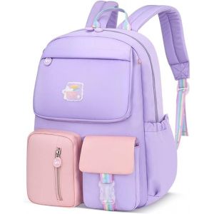 (41 x 30 x 12 cm, violet) Sac &agrave; dos pour enfant, cartable ... - Neuf