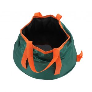 Seau Pliable Avec PoignéE, Lavabo Pliable Portable, RéCipient D'eau LéGer Pour Camping RandonnéE PêChe Noir Vert - Neuf