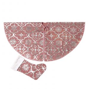 Jupe de sapin de No&euml;l, jupe de No&euml;l rouge douce avec canne de No&euml;l, jolie d&eacute;coration de sapin, compatible avec les d&eacute;corations de No&euml;l - Neuf