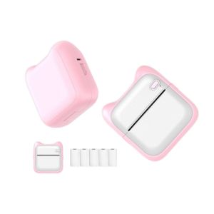 Mini imprimante thermique sans fil Bluetooth sans encre - Rose - Neuf
