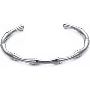 Eryi-Cuff Bracelet Argent Or Bambou Serpent Chaîne Tissé Bracelet Vintage Hypoallergénique Bijoux Homme Femme - Neuf