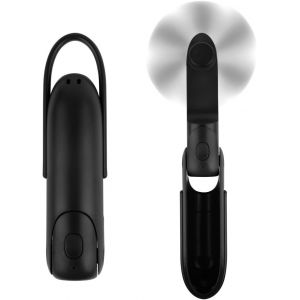 Mini Ventilateur Portable, 3 Vitesses Rechargeables 12-24 Heures de Fonctionnement, Ventilateur à Main 3 en 1 Avec Lampe de Poche, Banque D'alimentation pour le Voyage, Maquillage des Femmes - Neuf
