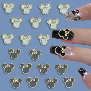 20 Pcs Alliage 3d Mickey Mouse Nail Charms Métal Brillant Mickey Nail Charms Glitter Nail Gemstones Crystal Nails Strass Pour Bricolage Dames Manucure - Neuf