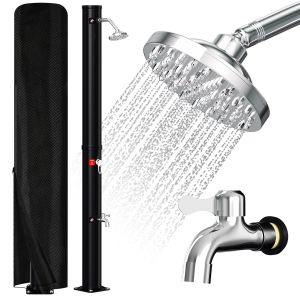 20L Douche solaire avec housse de protection &iquest; Douche ext&eacute;rieure pratique pour jardin et piscine - Neuf
