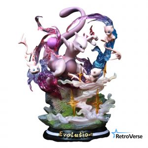 Figurine Pok&eacute;mon &Eacute;volution Mewtwo 28 Cm Pvc Mod&egrave;le Collection - Neuf