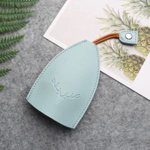 Extractible Porte-cl&eacute;s Porte-cl&eacute;s Cuir PU Sac &agrave; cl&eacute;s Gestionnaire de cl&eacute;s 7.5x11.5cm Bleu,Cerf - Neuf