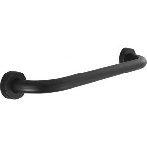 Barre d'appui pour toilettes, poignée de baignoire en acier inoxydable, porte-serviettes mural, poignée de baignoire de salle de bain, noir (50 cm) - Neuf