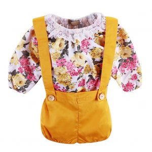 Combinaison Pour Bebe Fille Avec Ceinture Imprimee Condole, Vetements Pour Nourrissons Et Jeunes Enfants (80) - Neuf