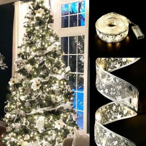KAL-Guirlande Lumineuse Pour Sapin De Noël, 16 Ft/5 M, Pour Décoration De Sapin De Noël, Pour Nouvel An, Fête, Pavillon De Mariage, Décoration De Sapin De Noël, Décoration Extérieure (Argent) - Neuf