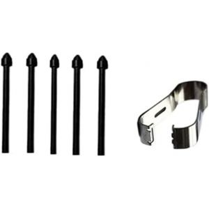 5X Pointes S Pen Pour Samsung Galaxy Tab S8 (4G 5G)/ S8+ Plus / S8 Ultra/Galaxy Tab S7 Fe/Tab S7 / Tab S7+ Plus Entr&eacute;e Stylet S Avec Outil Pointes De Rechange Noir - Neuf