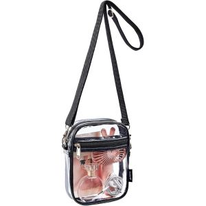 Sac bandoulière transparent, sac à main transparent approuvé pour les stades, pour concerts et événements sportifs - Neuf