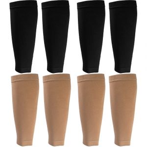Lot De 4 Manchons De Compression Pour Mollets, Unisexes - Support Sans Pied Pour La Course Et Le Sport - Neuf