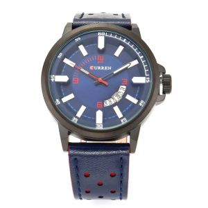 Montre En Alliage De Calendrier &Eacute;tanche &Agrave; La Mode Montre-Bracelet &Agrave; Quartz Analogique Pour Curren M8288 (Bleu) - Neuf