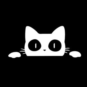 1 Pieza (Blanca) Pegatinas Impermeables Para Coche Con Diseño De Gatos Y Animales - Neuf