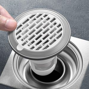Douche, Lavabo clapet de Canal de Base Odeur Preuve d'un clapet pour la salle de Bains Tuyaux de Drain de Plancher Joint - Neuf