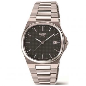 Mens Watch Boccia 3657-04, Quartz, 39mm, 5atm - Neuf