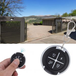 Telecommande ronde 12 V a 4 boutons pour porte de garage, fenetre electrique - Neuf