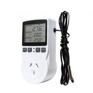 Prise Thermostatique Numérique 16a 230v Avec Grand Écran Lcd Pour Tapis Chauffant - Prise Au - Neuf