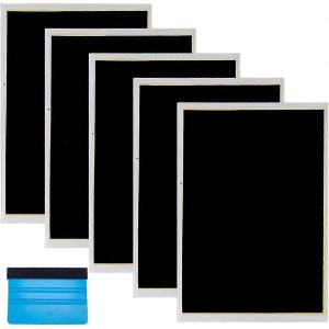 5 Pièces De Papier De Marquage De Gravure Noire Avec 1 Pièce De Papier De Test De Grattoir - Neuf