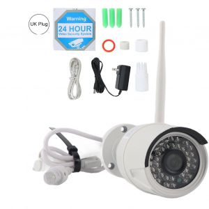 Camera de surveillance exterieure IP sans fil 1080p, etanche, avec 36 lumieres infrarouges, Royaume-Uni - Neuf
